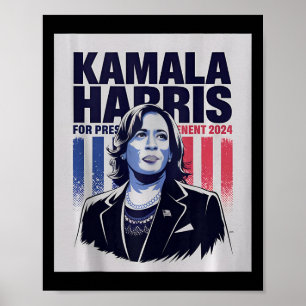 Kamala Harris 47 The President US America 2024 Ele Poster