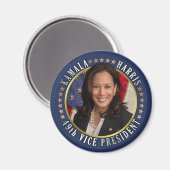 Kamala Harris 49. Vizepräsident Magnet (Vorderseite/Rückseite)