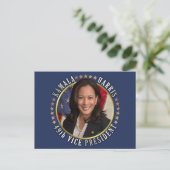 Kamala Harris 49. Vizepräsident Postkarte (Stehend Vorderseite)