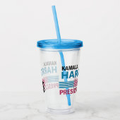Kamala Harris Acryltrinkbecher (Links)
