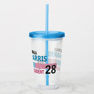 Kamala Harris Acryltrinkbecher