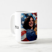 Kamala Harris als Rosie Kaffeetasse (Vorderseite Links)