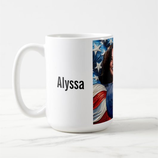 Kamala Harris als Rosie Kaffeetasse (Links)