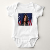 Kamala Harris & American Dream Quote Baby Bodysuit Baby Strampler (Vorderseite)