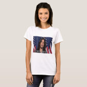 Kamala Harris & American Dream Quote Damen Tshirt (Vorne ganz)