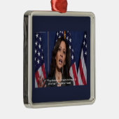 Kamala Harris & American Dream Quote Ornament (Rechts)