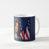 Kamala Harris & American Dream Quote Tasse Kaffee (VorderseiteRechts)