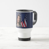 Kamala Harris & American Dream Travel Mug Reisebecher (VorderseiteRechts)