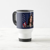 Kamala Harris & American Dream Travel Mug Reisebecher (Vorderseite Links)