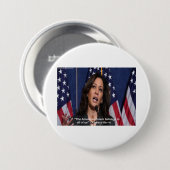 Kamala Harris & American Dream Zitat-Button Button (Vorne & Hinten)