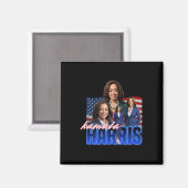 Kamala Harris American Flag Bootleg Reboot Magnet (Vorderseite/Rückseite)