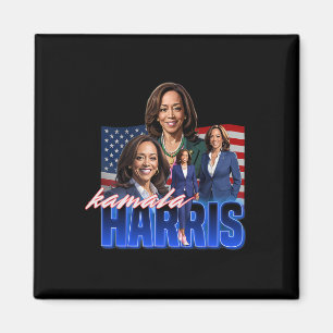Kamala Harris American Flag Bootleg Reboot Magnet