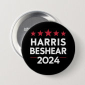 Kamala Harris Andy Beshear 2024 Harris Beshear 202 Button (Vorne & Hinten)
