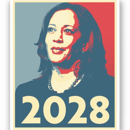 Kamala Harris Aufkleber (Vorderseite)