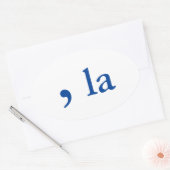 Kamala Harris Aussprache Ovaler Aufkleber (Umschlag)