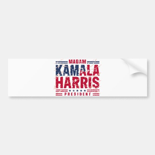 Kamala Harris Autoaufkleber (Vorne)