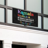 Kamala Harris Banner (Äußeres Gebäude)