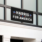 Kamala Harris Banner (Äußeres Gebäude)