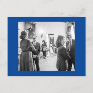 Kamala Harris & Barack Obama Postkarte