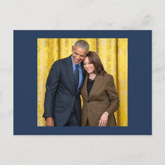 Kamala Harris & Barack Obama Postkarte (Vorderseite)