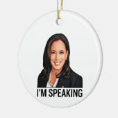 Kamala Harris Biden Harris 2020 Präsident Keramik Ornament (Links)