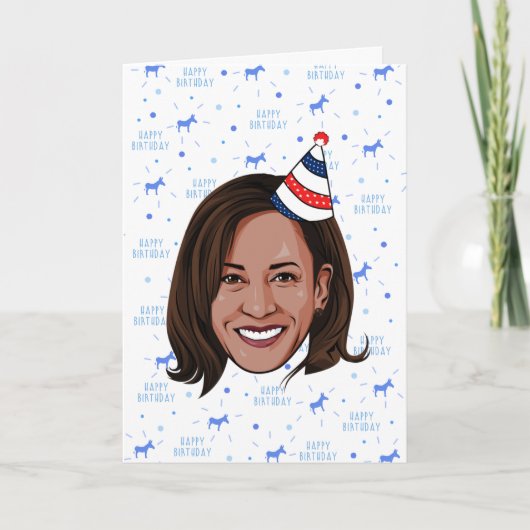 Kamala Harris Birthday Karte (Vorderseite)
