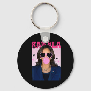 Kamala Harris bläst blubble Gum Pink Sungles Kama Schlüsselanhänger