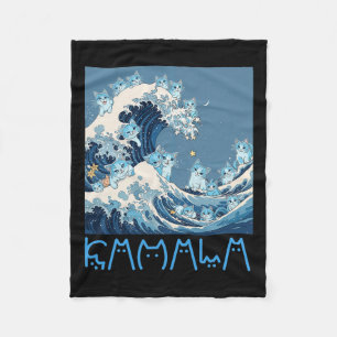 Kamala Harris Blue Cats Wave - Funny for Cat Owner Fleecedecke