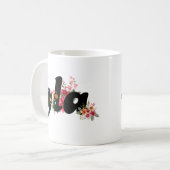 Kamala Harris Blume - Trendy Comma la Floral Kaffeetasse (Vorderseite Links)