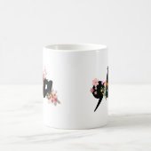 Kamala Harris Blume - Trendy Comma la Floral Kaffeetasse (Mittel)