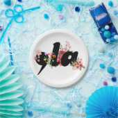 Kamala Harris Blume - Trendy Comma la Floral Pappteller (Party)