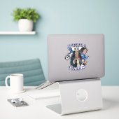 Kamala Harris Bootleg Rap Style Election Aufkleber (Laptop auf Schreibtisch)