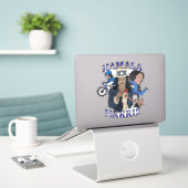 Kamala Harris Bootleg Rap Style Election Aufkleber (Laptop auf Schreibtisch)