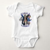 Kamala Harris Bootleg Rap Style Election Baby Strampler (Vorderseite)