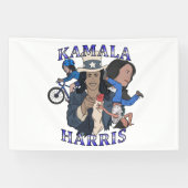 Kamala Harris Bootleg Rap Style Election Banner (Horizontal)