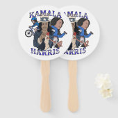 Kamala Harris Bootleg Rap Style Election Fächer (Vorne und Hinten)