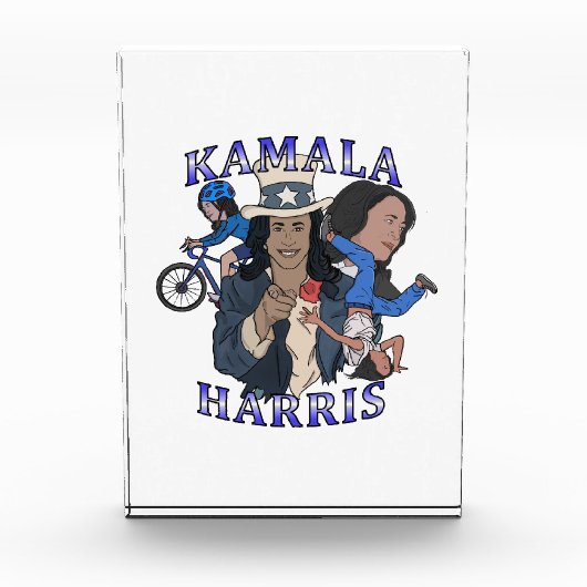 Kamala Harris Bootleg Rap Style Election Fotoblock (Vorderseite)