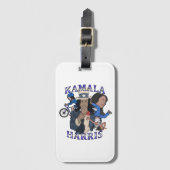 Kamala Harris Bootleg Rap Style Election Gepäckanhänger (Vorderseite Vertikal)
