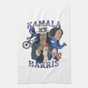 Kamala Harris Bootleg Rap Style Election Geschirrtuch