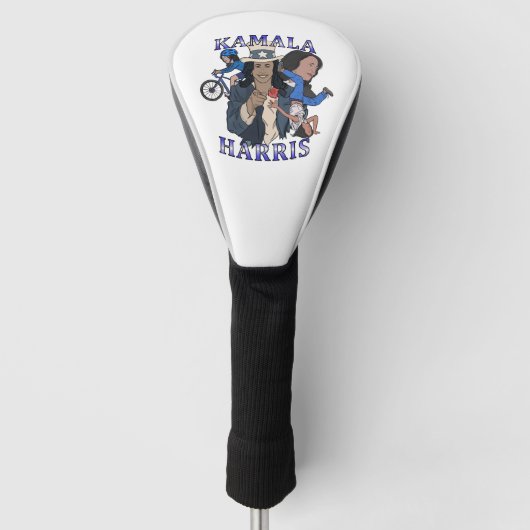 Kamala Harris Bootleg Rap Style Election Golf Headcover (Vorderseite)