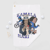 Kamala Harris Bootleg Rap Style Election Golfhandtuch (Insitu)