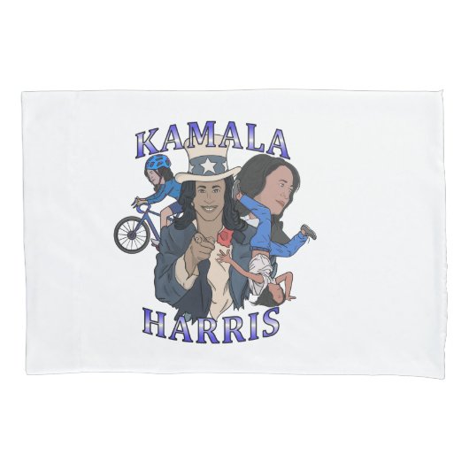 Kamala Harris Bootleg Rap Style Election Kissenbezug (Vorderseite)