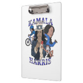 Kamala Harris Bootleg Rap Style Election Klemmbrett (Links)