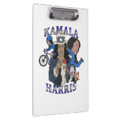 Kamala Harris Bootleg Rap Style Election Klemmbrett (Rechts)