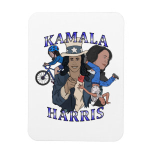 Kamala Harris Bootleg Rap Style Election Magnet