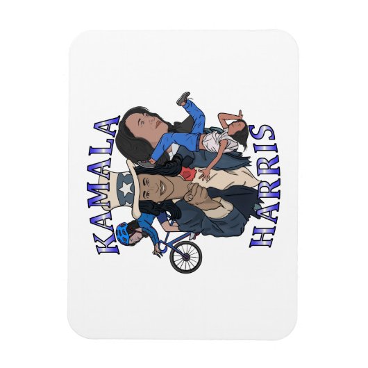 Kamala Harris Bootleg Rap Style Election Magnet (Vertikal)