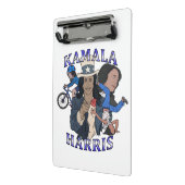 Kamala Harris Bootleg Rap Style Election Mini Klemmbrett (Gewinkelt2)