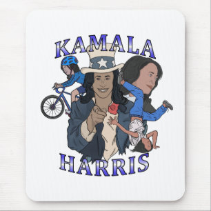 Kamala Harris Bootleg Rap Style Election Mousepad