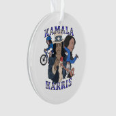 Kamala Harris Bootleg Rap Style Election Ornament (Vorderseite)