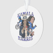 Kamala Harris Bootleg Rap Style Election Ornament (Vorderseite)
